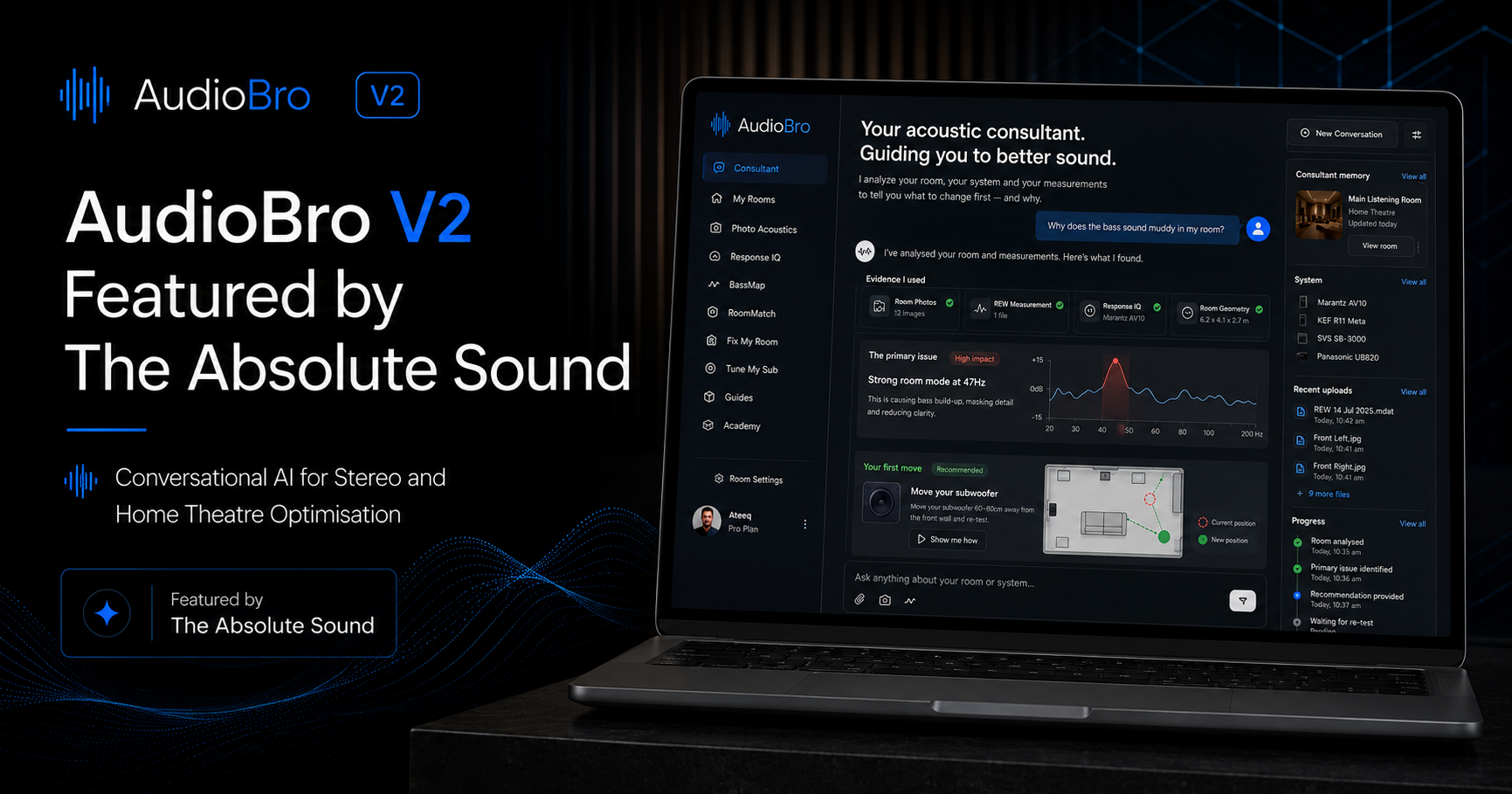The Absolute Sound Features AudioBro V2 and Its New Conversational AI Platform