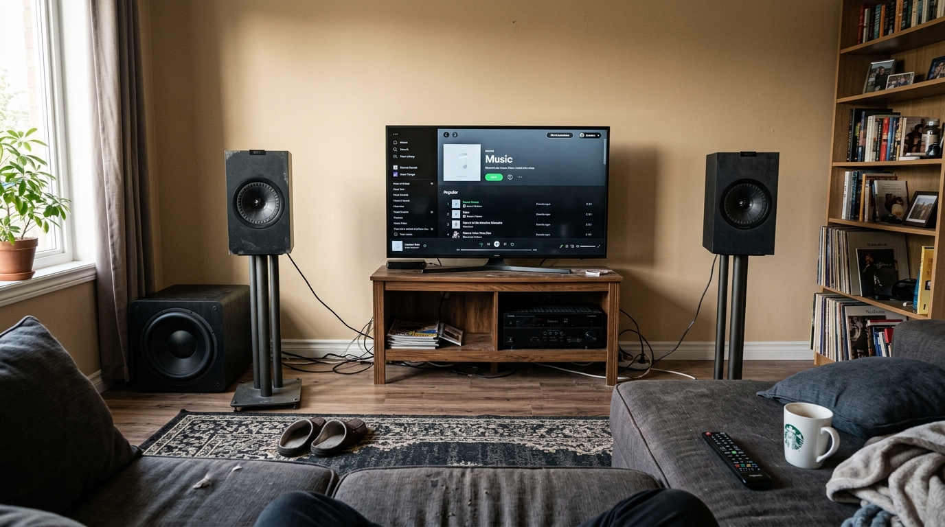 Listening room used in the Tune My Sub consultation demonstration